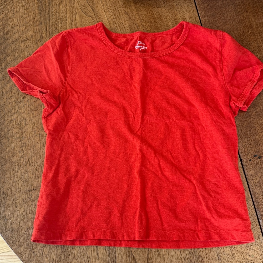 Jcrew organic slub cotton tee